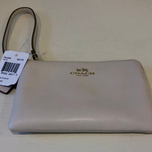 Coach Wristlet in Chalk NWT New Tags Never used